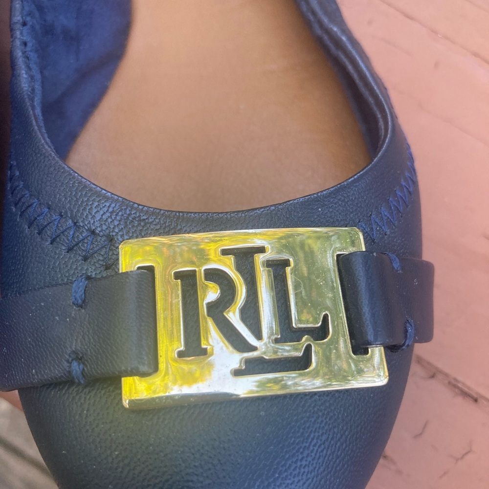 Lauren Ralph Lauren blue leather flats - Picture 2 of 15